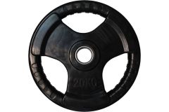 Диск обрезиненный Profi-Fit черный 3 Handle D51мм 20кг