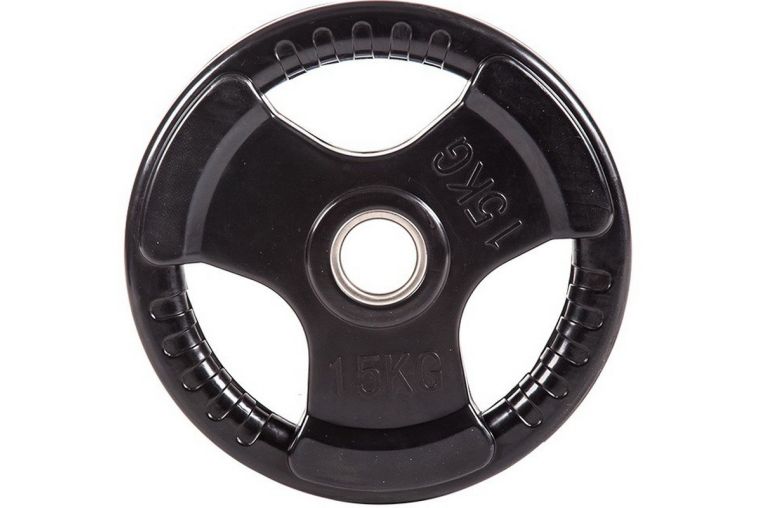 Диск обрезиненный Profi-Fit черный 3 Handle D51мм 15кг 