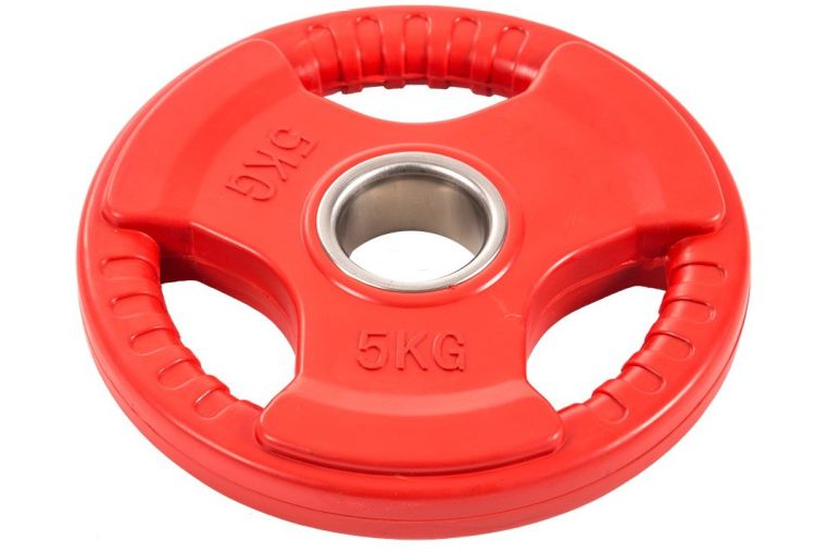 Диск обрезиненный Profi-Fit цветной 3 Handle D51 5кг фото 1