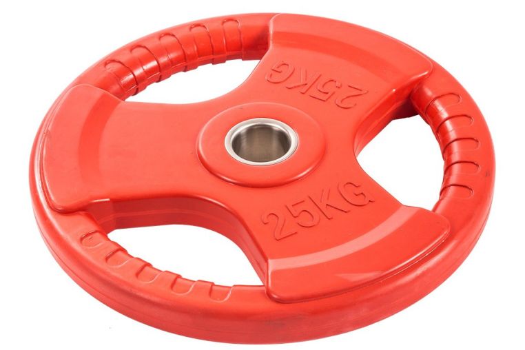 Диск обрезиненный Profi-Fit цветной 3 Handle D51 25кг фото 1