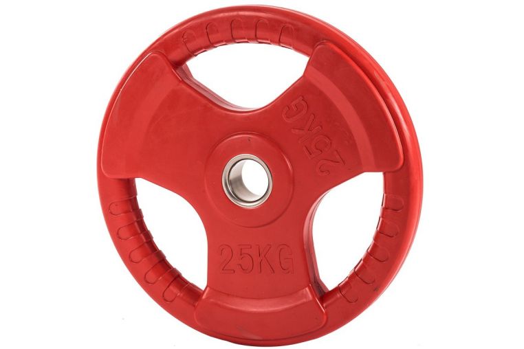 Диск обрезиненный Profi-Fit цветной 3 Handle D51 25кг фото 2