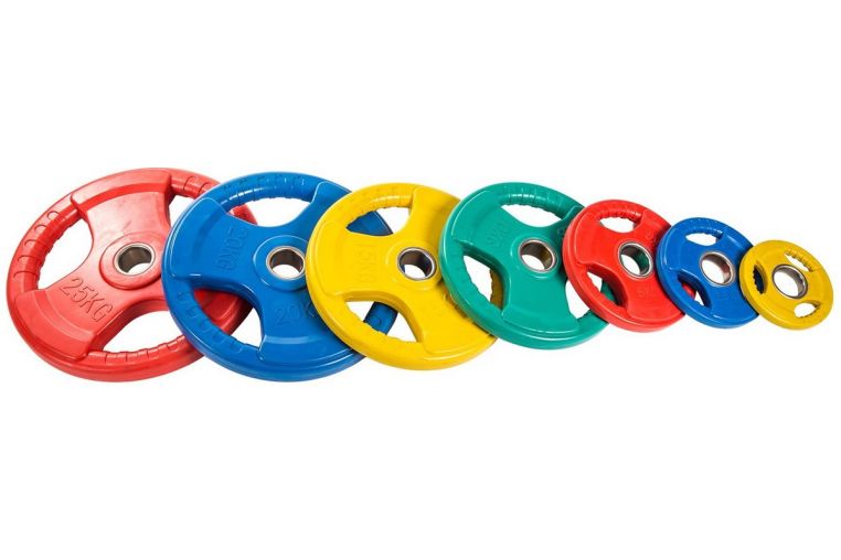 Диск обрезиненный Profi-Fit цветной 3 Handle D51 25кг фото 4