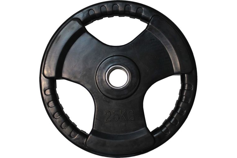 Диск обрезиненный Profi-Fit черный 3 Handle D51мм 25кг 