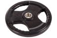 Диск обрезиненный Profi-Fit черный 3 Handle D51мм 25кг фото 1