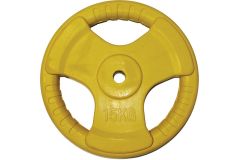 Диск обрезиненный Profi-Fit цветной 3 Handle D26 15кг