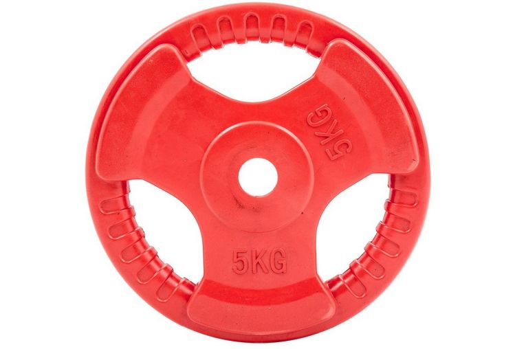 Диск обрезиненный Profi-Fit цветной 3 Handle D26 5кг 
