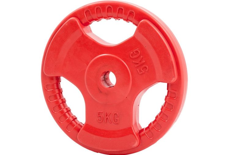 Диск обрезиненный Profi-Fit цветной 3 Handle D26 5кг фото 2
