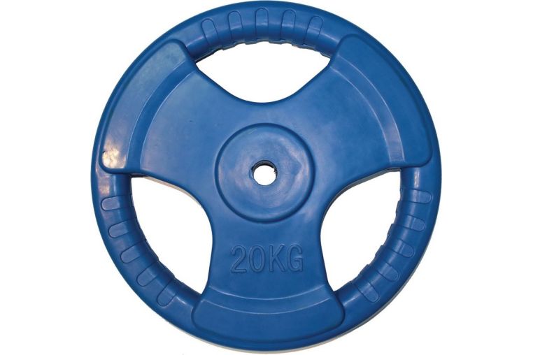 Диск обрезиненный Profi-Fit цветной 3 Handle D26 20кг 