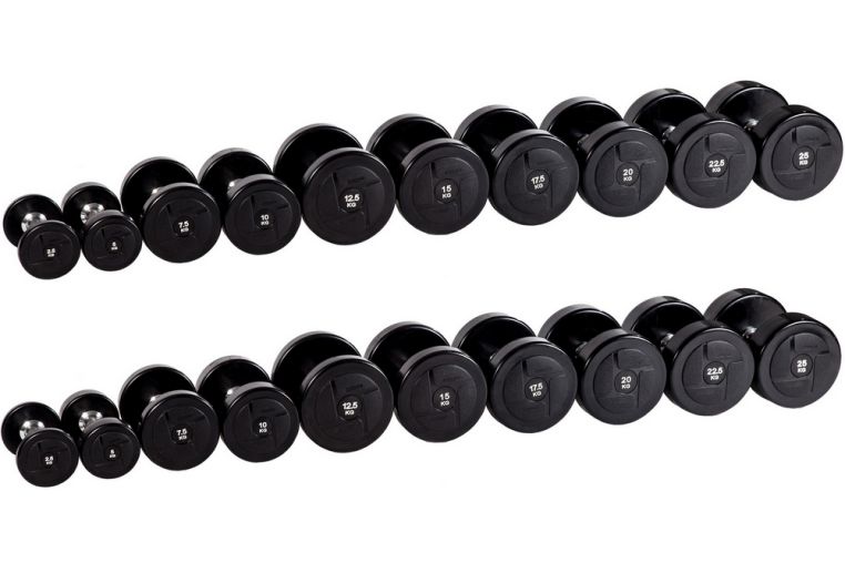 Гантельный ряд Profi-Fit Power 2,5 кг - 25 кг (10 пар) шаг 2,5 кг 