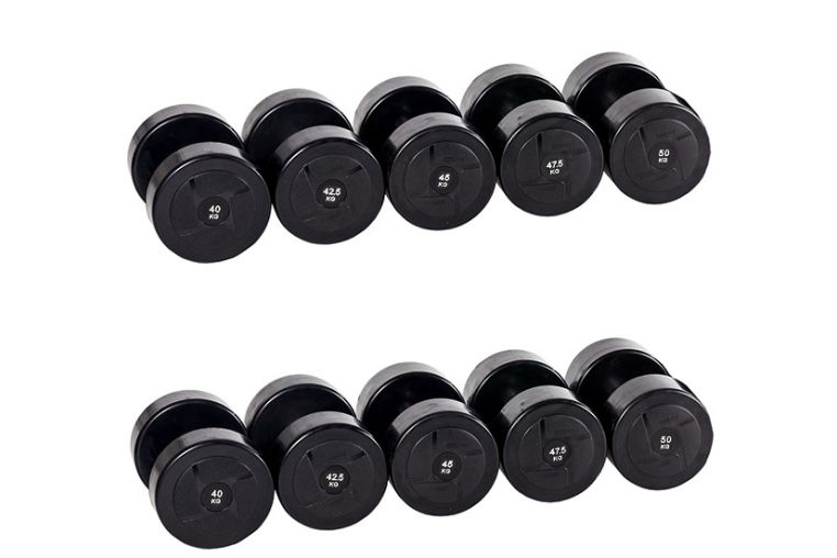 Гантельный ряд Profi-Fit power 40 кг - 50 кг (5 пар), шаг 2,5 кг 