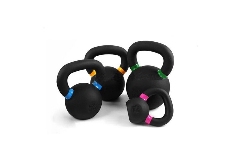 Гиря чугунная 8 кг Hercules HK105-8 с цветными метками фото 2