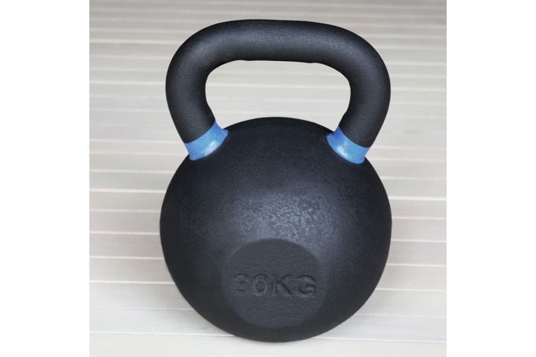 Гиря чугунная 36 кг Hercules HK105-36 с цветными метками 