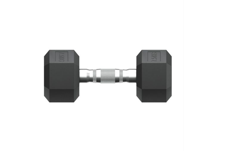 Гантель гексагональная 7,5 кг обрезиненная UnixFit DBHEX7_5 фото 5