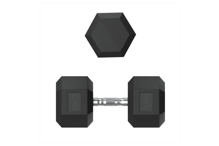 Гантель гексагональная обрезиненная 32,5 кг UnixFit DBHEX32_5 фото 6