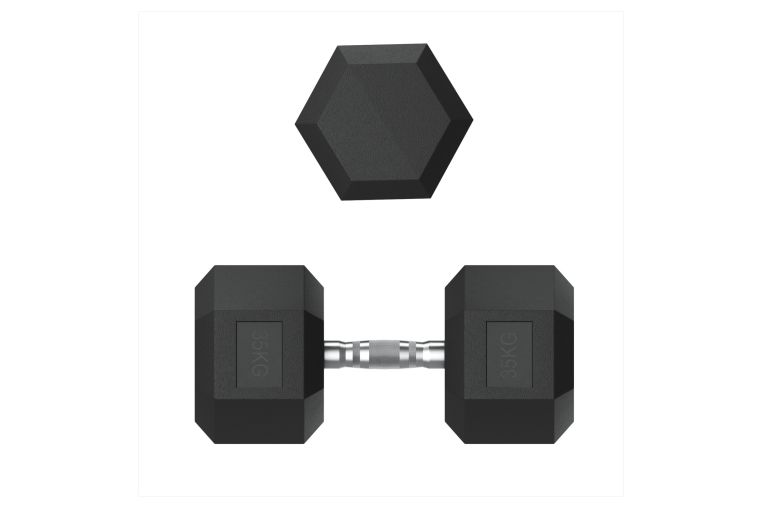 Гантель гексагональная обрезиненная 35 кг UnixFit DBHEX35 фото 5