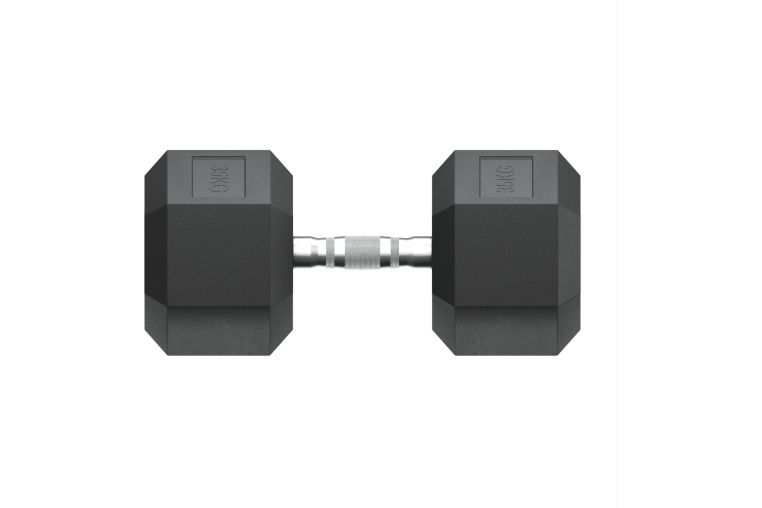 Гантель гексагональная обрезиненная 35 кг UnixFit DBHEX35 фото 7