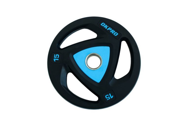 Диск олимпийский полиуретановый 15 кг OKPRO OK2037-1500 