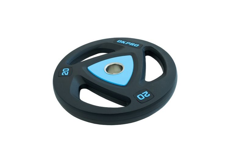 Диск олимпийский полиуретановый 20 кг OKPRO OK2037-2000 фото 3