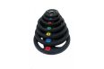 Диск олимпийский обрезиненный (Fitnessport), черный 25кг. фото 3