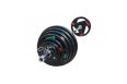 Диск олимпийский обрезиненный (Fitnessport), черный 25кг. фото 5