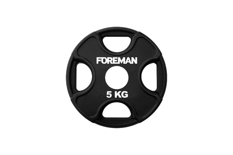 Диск олимпийский обрезиненный Foreman PRR, 5 кг PRR-5KG Черный 