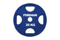 Диск олимпийский обрезиненный Foreman PRR, 20 кг PRR-20KG Синий