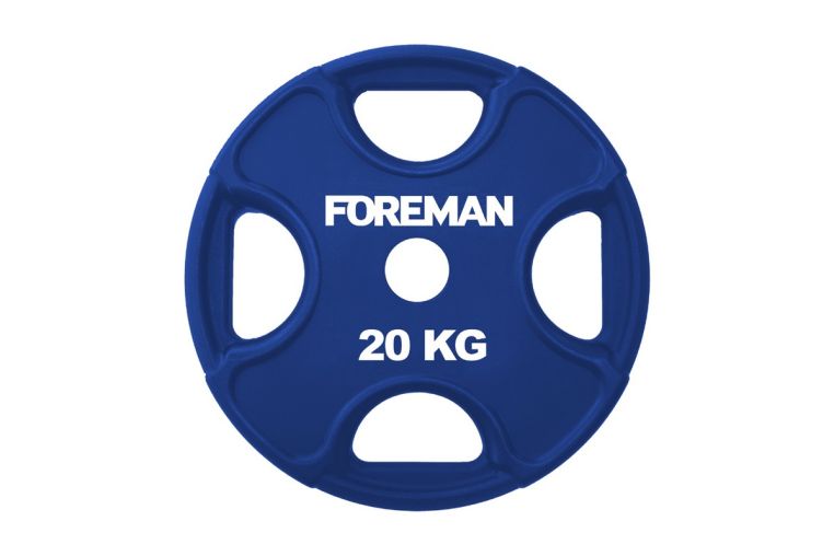 Диск олимпийский обрезиненный Foreman PRR, 20 кг PRR-20KG Синий 