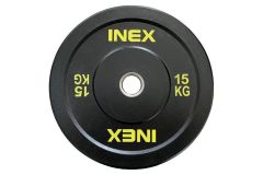 Бампированный диск 15кг Inex Hi-Temp TF-P4001-15 черный-желтый