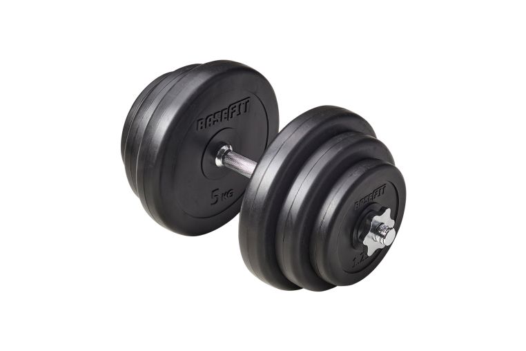 Гантель разборная пластиковая 19,5 кг BaseFit в коробке DB-720 