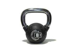 Гиря с хромированной ручкой, полиуретановая 8 кг Original Fit.Tools FT-KB-CPU-8