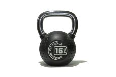Гиря с хромированной ручкой, полиуретановая 16 кг Original Fit.Tools FT-KB-CPU-16