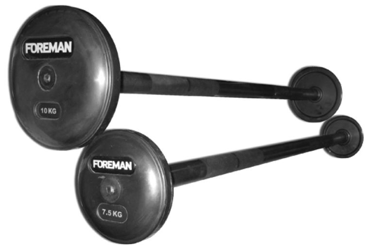 Фиксированная обрезиненная штанга Foreman FP\FB-RUB-EPR/20KG\BK-FM-00 