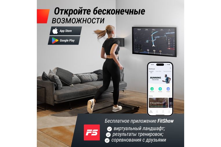 Беговая дорожка UnixFit R-220 фото 13