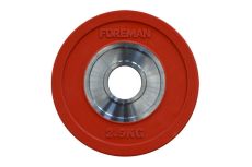 Диск бампированный обрезиненный Foreman D50 мм 2,5 кг FM\BM-2,5KG\RD красный