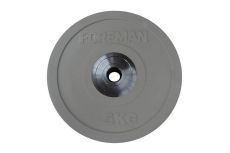 Диск бампированный обрезиненный Foreman D50 мм 5 кг FM\BM-5KG\GY серый