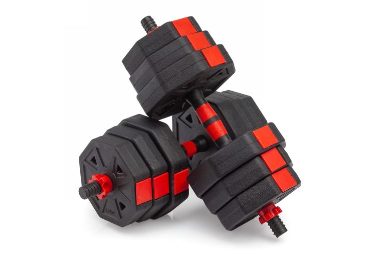 Гантели гексагональные разборные с грифом, 20кг (2х10) VictoryFit VF-DН200 