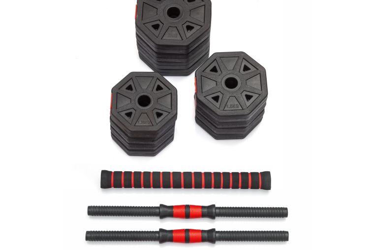 Гантели гексагональные разборные с грифом, 20кг (2х10) VictoryFit VF-DН200 фото 1