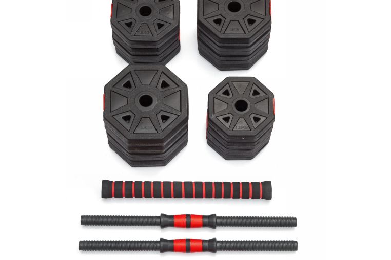 Гантели гексагональные разборные с грифом, 30кг (2х15) VictoryFit VF-DН300 фото 2