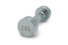 Гантель круглая хромированная 2кг UnixFit PRO DBRND2PCE