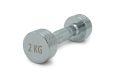 Гантель круглая хромированная 2кг UnixFit PRO DBRND2PCE фото 1