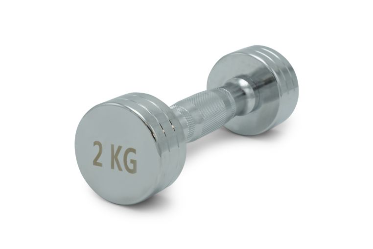 Гантель круглая хромированная 2кг UnixFit PRO DBRND2PCE фото 1