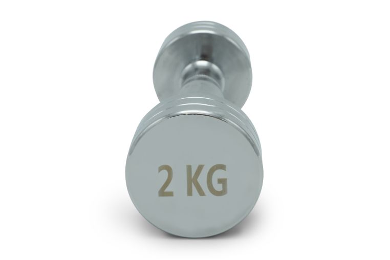 Гантель круглая хромированная 2кг UnixFit PRO DBRND2PCE фото 2