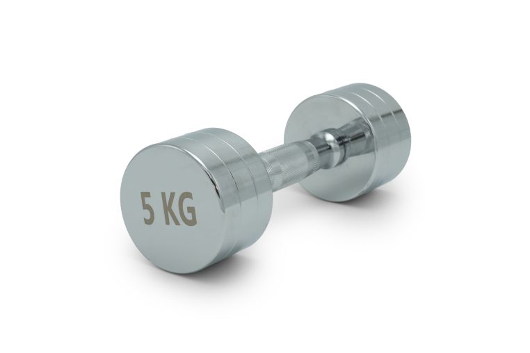 Гантель круглая хромированная 5кг UnixFit PRO DBRND5PCE 