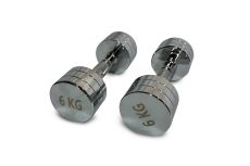 Гантель круглая хромированная 6кг UnixFit PRO DBRND6PCE