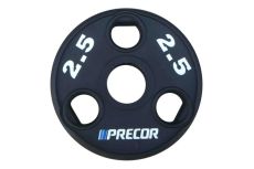 Олимпийский диск в уретане Precor FM\UPP-2.5KG\BK-LZ-00 2,5 кг, черный с лазерной гравировкой