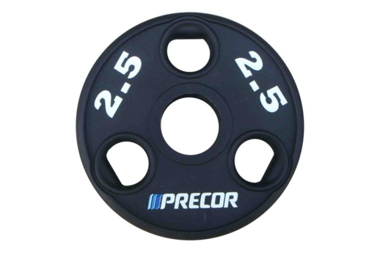 Олимпийский диск в уретане Precor FM\UPP-2.5KG\BK-LZ-00 2,5 кг, черный с лазерной гравировкой 