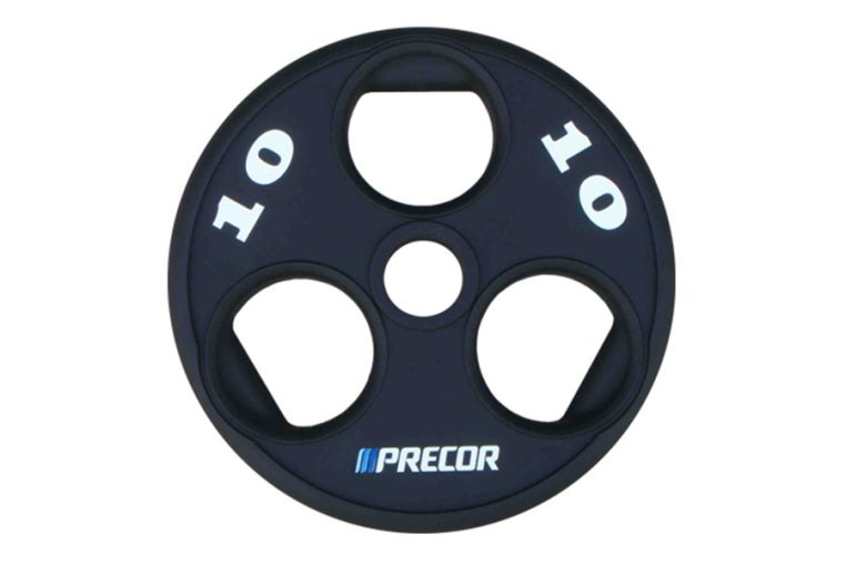 Олимпийский диск в уретане Precor FM\UPP-10KG\BK-LZ-00 10 кг, черный, лазерная гравировка 