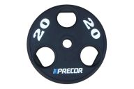 Олимпийский диск в уретане Precor FM\UPP-20KG\BK-LZ-00 20 кг, черный с лазерной гравировкой
