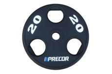 Олимпийский диск в уретане Precor FM\UPP-20KG\BK-LZ-00 20 кг, черный с лазерной гравировкой