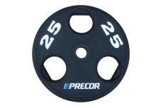 Олимпийский диск в уретане Precor FM\UPP-25KG\BK-LZ-00 25 кг, черный с лазерной гравировкой